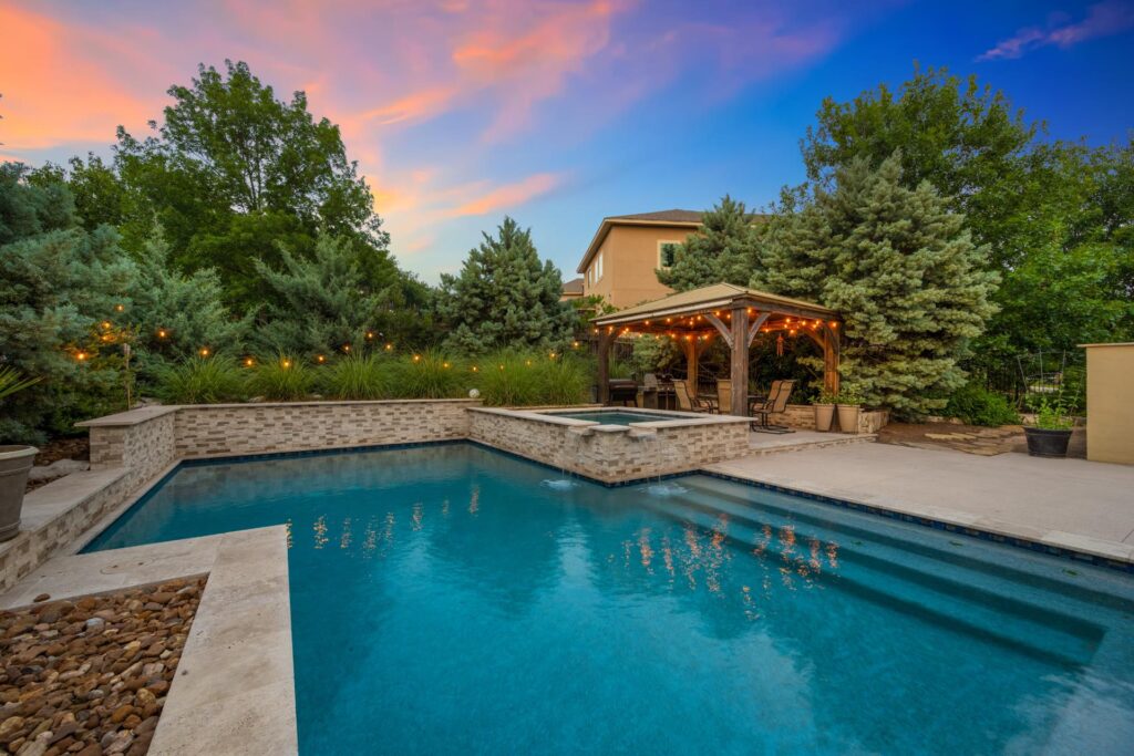 a gorgeous, custom pool from Lakeside Luxury Pools